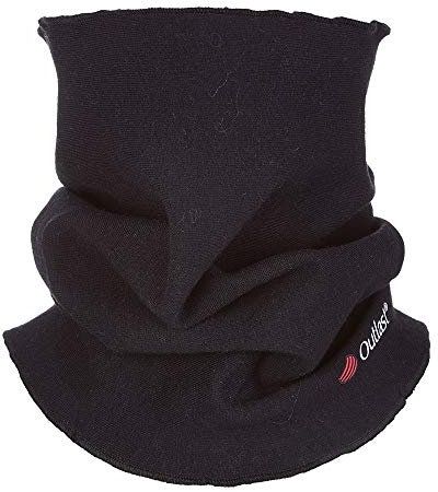 little angel by Dita Kinder Loopschal - Schlauchschal aus Baumwolle, Halswärmer Funktionstuch Outlast Baumwolle Jersey - Halstuch für Kinder ab 1 Jahr bis 8 Jahre - Rundschal in 8 Farben, Schwarz