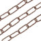 1,5m Lampenkette gedreht ø 3,5mm Eisen Braun Kette Ringkette Zierkette Leuchtenkette Tragkraft 10 kg