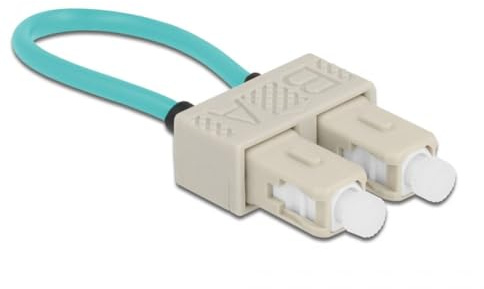 Delock LWL Loopback Adapter SC / OM3 Multimode beige