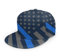 Oaieltj Unisex Baseball Cap Herren Damen Einstellbare Snapback Trucker Hat Mode Hip-Hop Baseball Cap, Retro Polizei Offizier Flagge, One size