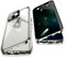 Jonwelsy Anti Peeping Hülle für iPhone 13 Pro (6,1), 360 Grad Schutz Case, Privatsphäre Gehärtetes Glas Anti-Spähen Cover, Stark Magnetische Adsorption Metallrahmen Handyhülle für 13 Pro (Silber)