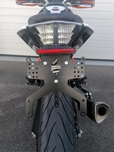 Kennzeichenhalter für KTM Duke 125 250 390 REVO Short GroFaTec 2017-2023 Kennzeichenträger kurzes Heck Porta Targa OEM Blinker