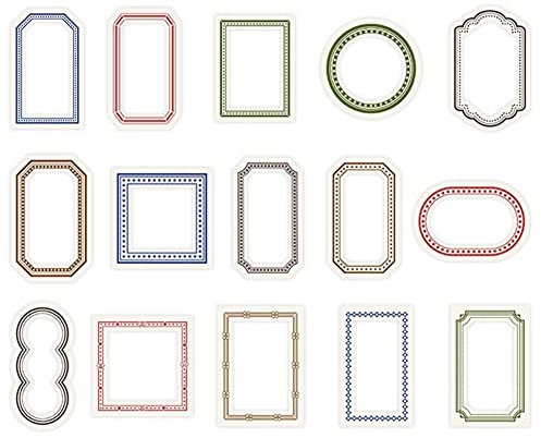 Stakee 15pcs Verschiedene Fotorahmen Aufkleber Kamera Film Aufkleber Dekoratives Filmstrip -Aufkleber Für Scrapbook Notebook Journals