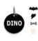 316 Acier Inoxydable de Qualité Chirurgicale Porte-adresse pour Médaille Chat Chien Identification Collier Nom Accessoires la Paque Signalétique D'animal de Compagnie Personnalisées Ronde