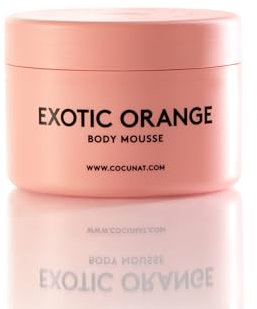 COCUNAT - Exotic Orange - Mousse Corporelle Hydratante et Raffermissante 24h - Arôme D'agrumes - Beurre de Karité - Peau Extra Douce - Rapide Absorption - Sans Silicone - 200ml