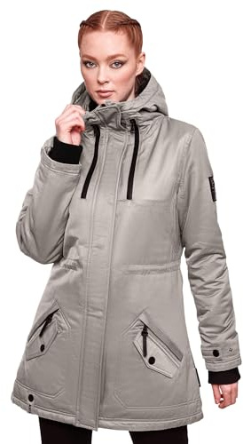 Navahoo Damen Winter Jacke Parka Mantel Winterjacke warm gefüttert Kapuze B834