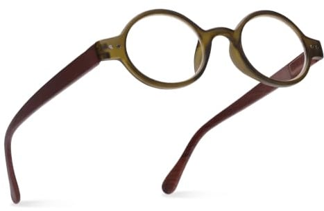 2SeeLife Small Retro Round Reading Glasses Men & Women for all Face Shapes with Trendy Style - Mens & Women's Reading Glasses