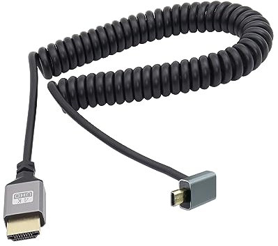 RIIEYOCA Câble d'extension UHD 4K Micro HDMI mâle vers HDMI mâle 18Gbps High Speed 2.0 supportant 4K@60Hz,1080p,ARC,3D,extensible jusqu'à 1.5M/5FT(up angle)