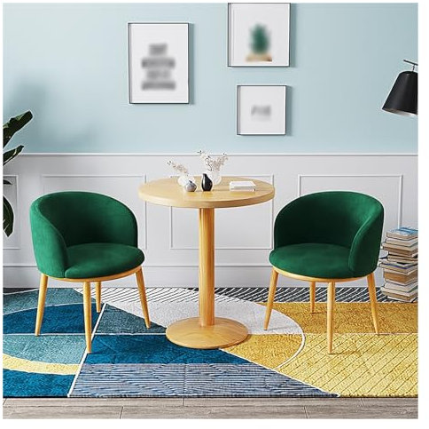 Couchtisch Und Stuhl Set,Büro Empfangsraum Clubtisch,Rezeption Tisch Und Stuhl Kombination,Verhandlungstisch,Besprechungstisch Mit Stühlen,Runder Esstisch Mit 2 Stühlen Set,Runde Tische (Color : D,