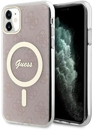 Protection Guess iPhone 11 6.1 pink hard case 4G MagSafe