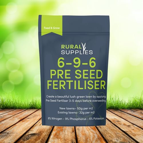 Rural Supplies Pre-Seed Grass Fertiliser 6-9-6 | Granular Lawn Starter for New & Established Grass | Boosts Root Growth & Soil Health | Fast-Acting Formula (1kg covers 20-50m²)