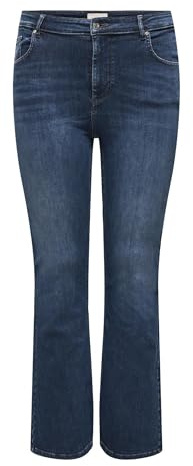 ONLY Carmakoma Damen Jeanshose Carwilly Hw Flared DNM Tai021 Noos