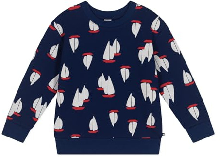 Petit Bateau Jungen Sweatshirt A0crr, Blau/Mehrfarbig, 3 Jahre