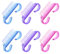 6 Pcs Handle Nail Brushes Small, Plastic Fingernail Cleaning Brushes Eco Friendly Fingernail Brush with Soft Bristles Nail Manicure Dust Brush for Hand Toes Nail Home Use