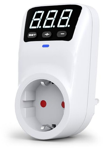 Spannungsschutz, Überspannungsschutz-Steckdose, Hochleistungs-Spannungsregler für Ganze Hauswand für Zuhause, Büro, Reisen, LED-Kontrollleuchte, 3680W