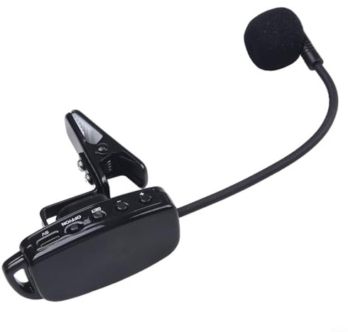 Besttoolifes Wireless UHF 2.4G Microfono Sassofono Erhu Tromba Sax Ricevitore Trasmettitore Set con Batteria Ricaricabile Lunga Durata di Funzionamento (1 in 1 per Erhu)