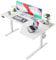 Agilestic Elektrischer Stehschreibtisch, L-förmiger 150 cm höhenverstellbarer Schreibtisch, Sitz- und Stehtisch für Home Office, ergonomischer aufsteigender Computertisch mit Splice Board, Weiß