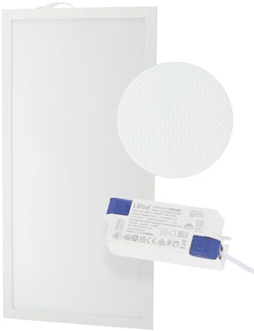 Panel LED 28W 2800Lm 4000ºK 60X30Cm 40.000H Driver Lifud UGR17 [HOPBD3060LIUGR17-W] | Greenice