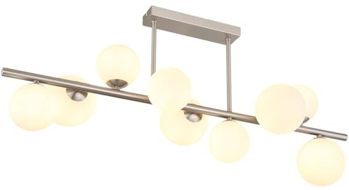 GLOBO Deckenleuchte Wohnzimmer LED Deckenlampe Esszimmerlampe 9-flammig Glas Kugel Modern 56140-9D