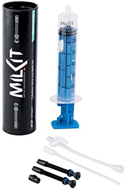 milKit Tubeless Kit COMPACT - Injektor Werkzeug - Dichtmilch Tubeless Montage Set mit Spritze - Dichtmilch Tubeless Spritzensystem (55 mm)