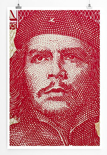 Eau Zone Home Bild - Ernesto Che Guevara Porträt auf kubanischem Geldschein- Poster Fotodruck in höchster Qualität
