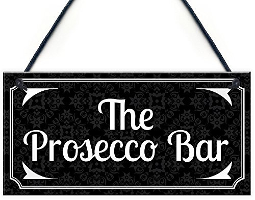 RED OCEAN The Prosecco Bar Alcohol Drink Vintage Foam Plaque Sign Home Bar Gift Man Cave