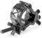 Beamz BC35B-75 Slimline Half Coupler Lighting Clamp, 75kg Capacity, Black Aluminium, Fits 32-35mm Truss Tubes, Stage Theatrical Truss Clamp for Lighting Fixtures