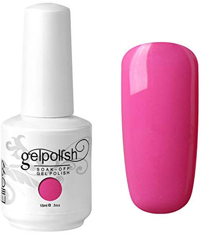 Esmalte de uñas de gel Color Art con laca UV LED (1481, color rosa fucsia)