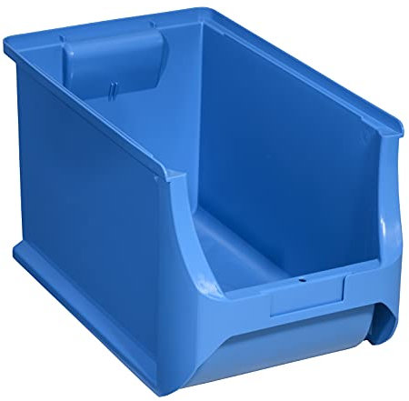 Allit 456280 ProfiPlus Box 4H, blau Stapelsichtbox, PP TÜV/GS, V: 9,8 L,Lagersichtbox, Sichtbox, Lagerbox, stapelbar