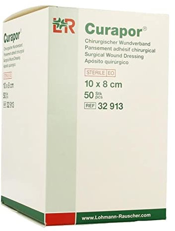 Lohmann Curapor Surgical Wound Kleiderschrank, 10 x 8 cm, 50 Stück