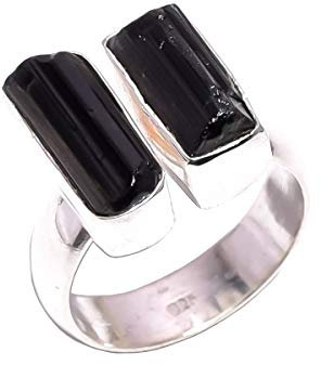 Lavie Jewelz 0.925 Argent sterling Fancy Tourmaline noire