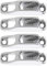 Inzopo 4 Pieces Sailing Boat Stainless Steel Clam Rope Cleat Jam Cleat for 3mm-6mm Line - -
