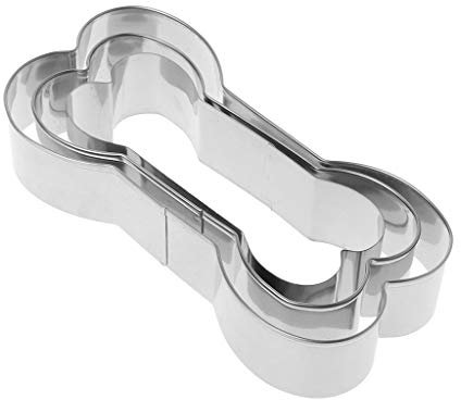 SUCHUANGUANG 3 piezas/set molde cortador de galletas en forma de hueso de perro molde de acero inoxidable para pasteler¨ªa, molde para hornear pasteles, molde para galletas de acero inoxidable