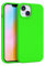 FELONY CASE - Custodia per iPhone 13 - Elegante custodia in silicone verde neon - Compatibile con ricarica wireless, custodie protettive antiurto a 360° per Apple iPhone 13