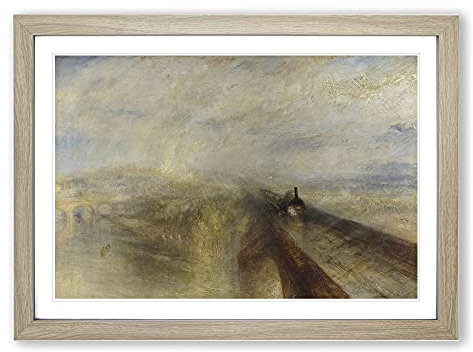 Rain Framed Wall Art Print A2 Oak | Ready to Hang, Premium Giclée Paper, Fade-Resistant Inks, Securely Packaged, UK Made