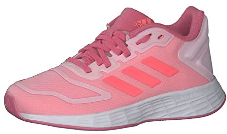 Adidas Duramo 10 K, Scarpe da Ginnastica Basse Unisex - Adulto, Tono Rosa Chiaro/Rosso Acido/Rosa, 36 2/3 EU