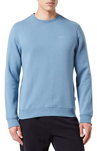 BLEND BHDownton Crew neck sweatshirt Crew neck sweatshirt Herren Sweatshirt Pullover Pulli mit Rundhalsausschnitt, Größe:S, Farbe:Bluestone (184217)