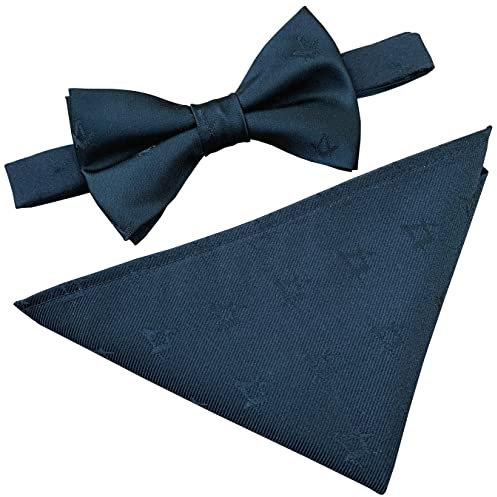 Freimaurer Freimaurer Set mit Fliege und Einstecktuch, Schwarz, Schwarz, Erwachsene