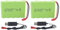 ZYGY 2PCS 6.0V 2800mah AA Battery JST-2P plug with USB charging cable for the New Huina 540 Dump 520 RC Bulldozer and 510 Excavator 540 Construction Vehicle Truck Tank Stunt Toy RC Car Battery