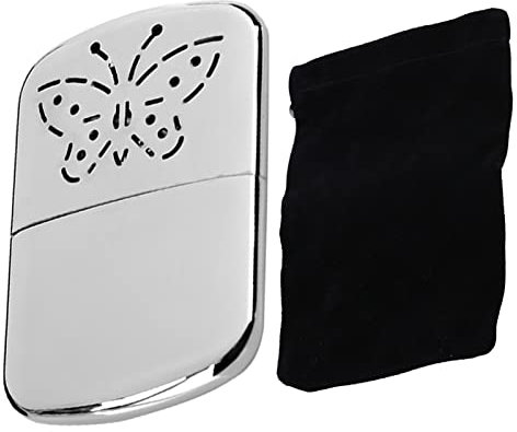 KIMISS Tragbarer Brennstoffbrenner aus Zinklegierung, Handwärmer für den Innenbereich, Taschenflüssigkeit, Schnelle Heizung, Kleine Heizung für den Außenbereich