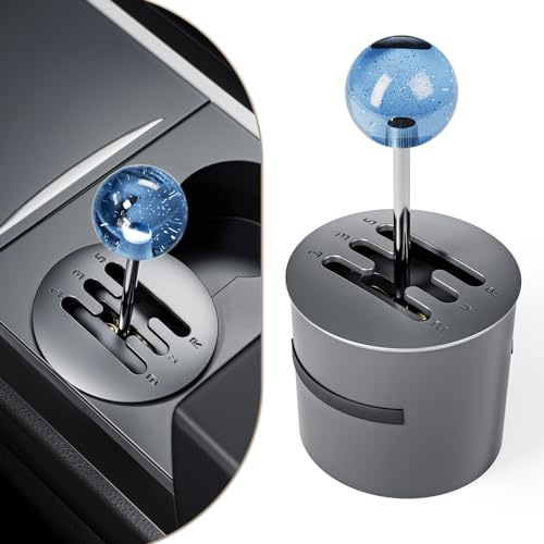MIFMIA Cup Holder Shifter for Tesla Model 3, Model Y Accessories, Creative Fidget Toy, Manual Gear Stick Control Sense, Rediscover The Mechanical Feel, Starry Blue, CH100-L-MFD