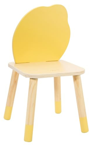 Classic World Wooden Grace Kinder Schreibtischstuhl, leicht, tragbar, runde Kanten für Sicherheit, einzigartige Nusery Decor, Kinderzimmermöbel, ab 3 Jahren, Pastellrosa Blume (28 x 28 x 50 cm)