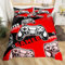 Gamer Comforter Cover for Boys Black and Red Gaming Single Bedding Set Kids Video Game Duvet Cover Teens Gamepad Quilt Cover All Season, 1 Bedspread Cover With 1 Pillowcase