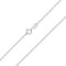 CASSIECA 925 Sterling Silber Halskette Damen Silberkette Damen 925 ohne Anhänger 1,5mm Verschiedene Längen 56cm