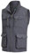 MeiLayM Herren Outdoor Weste mit Vielen Taschen Schnelltrocknende Freizeitweste Leicht Anglerweste Sommer Atmungsaktiv Ärmellose Jacke Sport Multifunktionsweste Camping Fotografie Weste Grau,XL