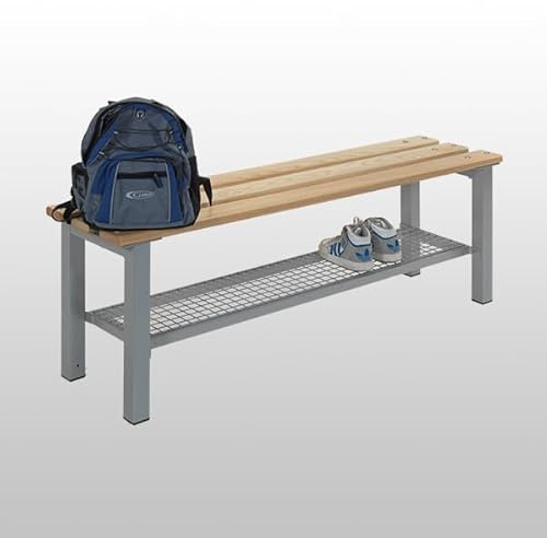 1500mm Long Changing Room Bench with Shoe Shelf 300mm deep