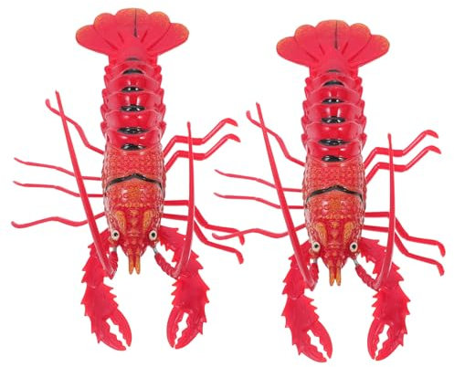 Cabilock 2St Hummer Kühlschrankmagnete Magnete vorratsschrank Cartoon-Kühlschrankmagnet schmücken Ornament Whiteboard-Magnet 3D-Kühlschrankmagnet Haushalt rot