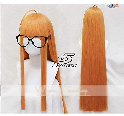 HBYLEE- Anime Coser Wig Perücke für Cosplay von Persona 5 Futaba Sakura Wig + Haar[Farbe:-]