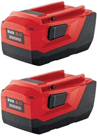 Sostituzione della batteria agli ioni di litio da due confezioni da 21,6 V 8 Ah, compatibile con martelli elettrici senza fili Hilti B22 18 V 21,6 V 22 V, compatibile con Hilti 22 V