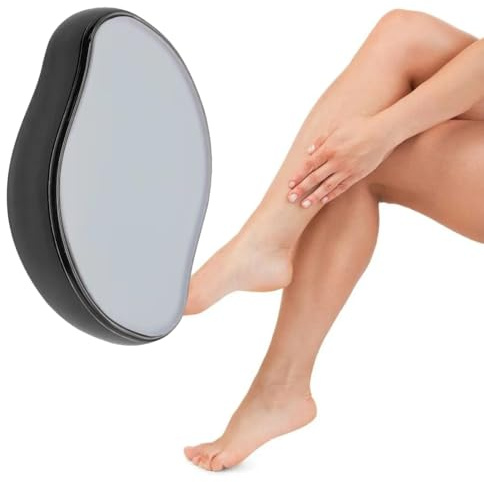 AEIOPRS 1 Pcs Crystal Haarentferner Nano Haarentferner Stein Damen Haarentfernung ohne Rasieren Epilierer Effekt für Glatte Haut Ohne Stoppeln Schwarz